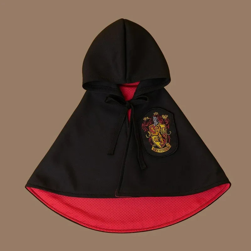 black and red harry potter cloak used for cats