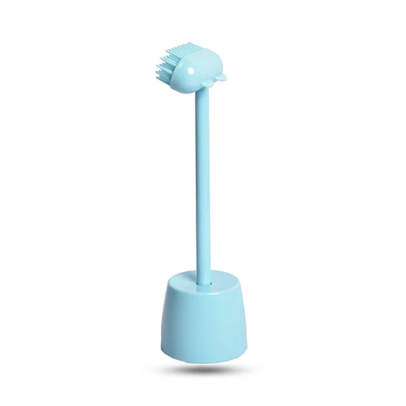 a blue cat massager brush for spa